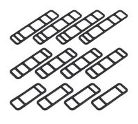 LT Easiyl 12 Pezzi Cinturino In Silicone Elastico Nero Per Bicicletta Cinturino In Silicone Fisso Per Bicicletta Per Fari Della Bicicletta Fanali Posteriori Registratori Di Guida Per Auto