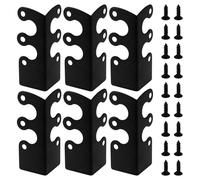 LT Easiyl 12 Pezzi Protezioni Angolari In Metallo Battiscopa Con Viti Per Mobili Soggiorno Ufficio E Gioielli Scatole Regalo Imballaggio 4,8x2,9x2,1cm Nero