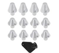 LT Easiyl 12 punte per scarpe da calcio M6 in alluminio, 4 pezzi/14 mm, 8 pezzi/10 mm, con chiave inglese, compatibili con Adidas
