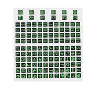 LT Easiyl 132 Pezzi Adesivi che si illuminano al buio, adesivi luminosi per interruttori di altezza, adesivi luminosi per sicurezza notturna in auto, controllo dei fari dell'auto, GPS, rimorchio della