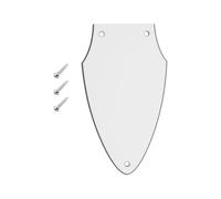 LT Easiyl 1Pc 3 Strati Bianco Battipenna Per Chitarra Compatibile Con Gibson Flying V Neck Adjustment Rod Cover Accessori Per Chitarra Bianco Nero Bianco Triplo Strato Chitarra Elettrica