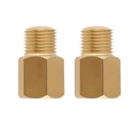 LT Easiyl 2 adattatori in ottone da 1/8 BSPT maschio a 1/8-27 NPT femmina, adattatore riduttore per manometro 0,095 x 0,5 x 0,8 pollici