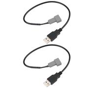 LT Easiyl 2 connettori di estensione per cavo adattatore USB per autoradio a 4 pin, compatibile con Kia KX5