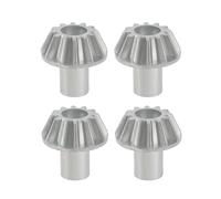 LT Easiyl 2 paia di 12T RC Auto Metallo Bevel Gear Parts In Lega di Zinco Ricambio Gear Compatibile con WLtoys 124008 124010 RC Auto Argento