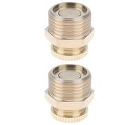 LT Easiyl 2 Pezzi 3/8"BSPP Filettatura Maschio Valvola Di Scarico Del Compressore d'aria 9 Mm ID Ottone