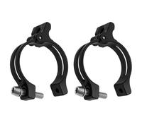 LT Easiyl 2 Pezzi Adattatore Deragliatore Bicicletta Bicicletta Da Strada Lega Di Alluminio Deragliatore Clip Freno Anteriore Regolabile 34,9 mm Compatibile Con MTB Compatibile Con BMX