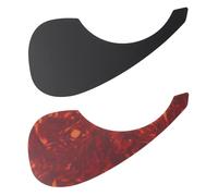 LT Easiyl 2 Pezzi Battipenna Per Chitarra Antigraffio Piastra Di Protezione Autoadesiva 21x10 Cm Per Chitarra Acustica Nero/tartaruga