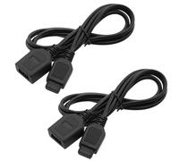 LT Easiyl 2 Pezzi Cavo Di Prolunga Per Impugnatura Controller A 9 Pin Compatibile Con Sega Genesis Compatibile Con Mega Drive 1 2 3 Cavo Controller Lunghezza 6 Piedi (Nero)