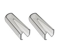 LT Easiyl 2 Pezzi Di Cover Protettiva In Plastica Per Stilo Compatibile Con Ortofon Concorde OM/OMB Nero Trasparente