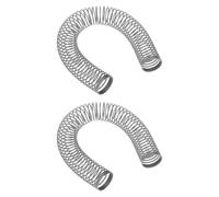 LT Easiyl 2 Pezzi Di Molla Antipiega 16 Mm ID 200 Mm Lunghezza Acciaio Zincato Argento