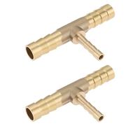 LT Easiyl 2 Pezzi Di Riduzione A T In Ottone Da 8 Mm 4 Mm E 8 Mm Per Collegare In Modo Semplice Tubi Per Aria Acqua Olio Combustibile E Gas Inerti.