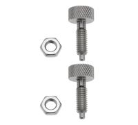 LT Easiyl 2 Pezzi M6x1.0 Pistone A Molla Autobloccante Con Impugnatura Zigrinata In Acciaio Inossidabile Per Mobili Elettrodomestici E Automobili