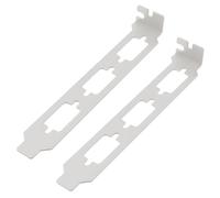 LT Easiyl 2 Pezzi Staffa Deflettore A Tutta Altezza DB9VGA A Tre Fori per Scheda di Rete per Computer 12 Cm