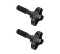 LT Easiyl 2 pomelli a vite di fissaggio in plastica per baldacchino da giardino, accessori per mobili da esterno, per collegare il telaio del capanno della pioggia all'altalena da giardino, nero, M12
