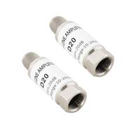 LT Easiyl 2 pz 20dB Inline Amplificatore 10-2400MHz Inline Sat Amplificatore Satellitare Singal Booster Sostituzione per AMP SAT DVB-T Amplificatore
