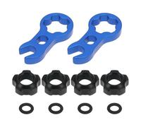 LT Easiyl 2 Set Di Dadi Per Valvole Bici In Lega Di Alluminio Accessori Valvole Pneumatici Sottovuoto Biciclette Da Montagna O Da Strada Con Anello Di Tenuta Per Chiave Inglese