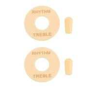 LT Easiyl 2 set di punte per interruttore a levetta a 3 vie da 3,5 mm e piastra compatibile con Epiphone Les Paul 13 x 35 mm giallo crema