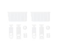 LT Easiyl 2 Set Di Tappi In Silicone Per Slot Per Schede Console Di Gioco Compatibili Con NEW 3DS 3DSLL XL 3DS 2DS Bianco