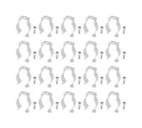LT Easiyl 20 fascette stringitubo T5 in acciaio inox ispessito, con clip a U per tubo luminoso a LED, accessori di montaggio per tubi fluorescenti a LED
