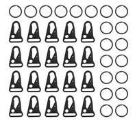 LT Easiyl 20 ganci a scatto tattici in metallo da 2,5 cm, piccoli portachiavi con anello portachiavi in metallo, per braccialetti in paracord, collane, borse, cordini, accessori