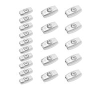 LT Easiyl 20 Pz Clip Per Fune Metallica In Acciaio Zincato A Forma Di Uovo Morsetto Per Cavo Adatto Per Diametro 2mm/3mm/4mm/5mm Corda Per Cavo In Acciaio Doppio Foro