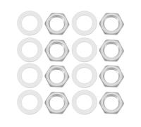 LT Easiyl 20 x pentole per chitarra, accessori per chitarra, basso, dadi esagonali e rondelle in lega di zinco, per mini potenziometro metrico da 16 mm, M7