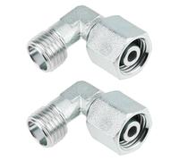 LT Easiyl 2pcs M14x1.5 Din Maschio a Femmina 90 M14 Escavatore Raccordo Idraulico 90 ° Compatibile con Cina Mini Escavatore