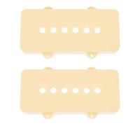 LT Easiyl 2x Copri Pickup Da 51,3 Mm Compatibili Con Fender Jazzmaster Chitarre Colore Giallo Crema