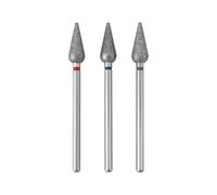 LT Easiyl 3pcs 2.35mm Cono Cuticola Diamante Drill Bit Fine Media Grossa per Nail Drill Nail Lucidatura