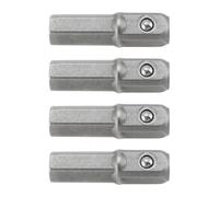 LT Easiyl 4 Pezzi Adattatore Per Punte Esagonali Da 1/4" A 1/4" Con Attacco Quadro Adattatore Per Attacco A Bussola Lungo 25 Mm Estensione
