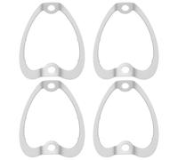 LT Easiyl 4 Pezzi Di Fermi Per Tubi A Forma D'onda In Acciaio Inossidabile Da 46 Mm Per 6V6 6L6 5Y3