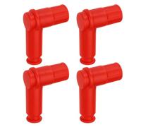 LT Easiyl 4 Pezzi Di Ricambio Per Cappuccio Candela In Gomma Per Moto Parte Di Ricambio Per Tappo Candela A 90 Gradi Per Moto Da Cross ATV Per Candele Con Filettatura Da 14mm Rosso