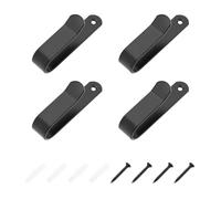 LT Easiyl 4 Pezzi Supporto per Snowboard Montaggio A Parete Tavola da Surf Paddle Board Scaffale da Parete Espositore per Skateboard Staffe per Mensola in Ferro Massiccio Nero con Viti di Montaggio
