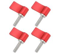 LT Easiyl 4 Pezzi Vite Regolabile Con Filettatura Maschio M5 17 Mm Vite A Leva Regolabile Con Ala Singola Per Attrezzatura Fotografica Vite Con Manopola Rotante Per Pollice Vite Rossa