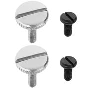 LT Easiyl 4 Pezzi Viti Per Orlatura Per Macchina Da Cucire Viti Per Piedino Per La Maggior Parte Delle Macchine Da Cucire Industriali Ad Ago Singolo Viti A Testa Larga Viti Di Fissaggio Nere