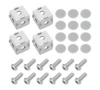 LT Easiyl 4 Set Di Staffe Angolari A 3 Vie Cubo 20x20x20mm Blocco In Lega Di Alluminio A 3 Vie Per Profili Di Estrusione In Alluminio Accessori Per Stampanti 3D Con Viti