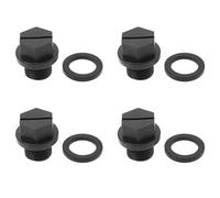 LT Easiyl 4 tappi di scarico per pompa da piscina con guarnizioni compatibili con Hayward SPX1700FG, compatibili con Hayward SuperPump SP2600X, 19,7 x 18,7 mm, nero, HP822W