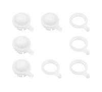 LT Easiyl 4Pcs 15mm Interfaccia per Tergicristallo Auto, Collegamenti per Spazzola, Tappi di Protezione, Fibbie, Compatibile con Toyota, Compatibile con Land Cruiser, Bianco