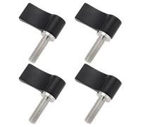 LT Easiyl 4PCS Filettatura Maschio Vite Regolabile M5 17mm Regolabile Pollice Leva Vite con Ala Singola per Attrezzature Fotografiche Manopola Rotante Vite Nero