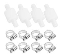 LT Easiyl 4pcs Valvole Di Ritegno In Linea Da 8 Mm Di Diametro Con Cinghie Di Serraggio Adatte Per Tubi Di Scarico Di Elettrodomestici