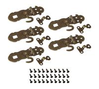 LT Easiyl 5 chiusure in bronzo antico 72 x 24 mm, stile vintage, per scatole di legno, scatole di gioielli, scatole regalo e progetti fai da te