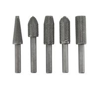 LT Easiyl 5 Pezzi Lima rotante in acciaio rapido Lunghezza 58,7 mm Diametro impugnatura 6,2 mm Punte per smerigliatrice per fresatura, limatura e sagomatura di acciai