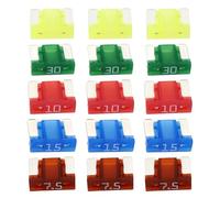 LT Easiyl 50 Pezzi BFLP Fusibili per Auto Fusibili A Lama 7,5A 10A 15A 20A 30A 5 V 11X8,8Mm Fusibili per Autoveicoli Utilizzati nei Sistemi di Fusibili Elettrici per Autoveicoli