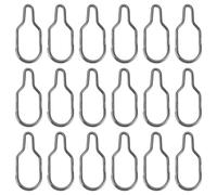 LT Easiyl 50 Pezzi Di Clip Per Esche Da Pesca Facili Da Agganciare A Sgancio Rapido Per Catena Per Alimentatore Da Pesca Per Sacchetti In PVA Pesca Alla Carpa 17,2 X 7,5 Mm Nero