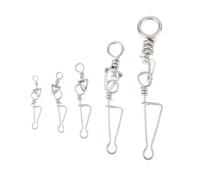 LT Easiyl 50 Pezzi Girevoli Da Pesca Italiani Girevoli A Sgancio Rapido Girevoli A Scatto Alto 1# 2# 3# 4.5# 5#