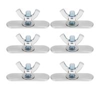 LT Easiyl 6 viti a farfalla in acciaio inox, 40 x 11 mm, per sigillare battenti, piastre di tenuta per mobili e condizionatori d'aria