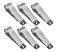 LT Easiyl 6pcs Garage Door Remote Control Opener Sun Visor Storage Clip sostituito con acciaio inox Sun Visor Storage Clip compatibile con Liftmaster Silver