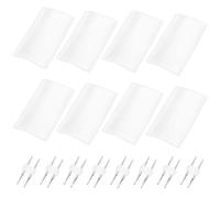 LT Easiyl 8 paia di tubi luminosi a 2 fili, accessori di installazione con tubo termoretraibile, connettori RGB a 2 poli per strisce luminose da 10 a 12 mm