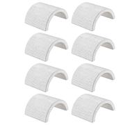 LT Easiyl 8 Pezzi Distanziali Per Manubrio Moto Da 7/8" A 1" Barra In Lega Di Alluminio Per Manubrio Moto Rondelle Di Conversione Distanziali Per Manubrio Da 25 mm A 22 mm Guarnizione Argento