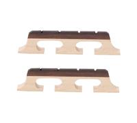 LT Easiyl Accessori di ricambio per ponte, 4 corde a tre gambe, in acero ebano, per banjo, chitarra, ukulele, 2 pezzi